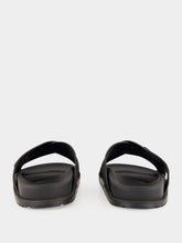 Dolce & Gabbana Black Split Leather Sandals
