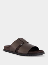 Dolce & Gabbana Ebony Flat Leather Sandals