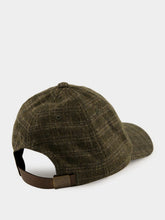 Celine CAP TRIOMPHE CHECKED FELT VIRGIN WOOL