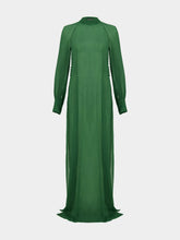 Tom Ford Green Silk Crepon Maxi Dress