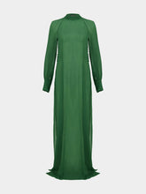 Tom Ford Green Silk Crepon Maxi Dress