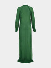 Tom Ford Green Silk Crepon Maxi Dress