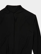 Tom Ford Black Maxi Long Sleeve Crepe Jersey Dress