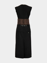 Marni Black Wool Dress with Satin Waist