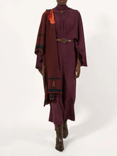 Johanna Ortiz Burgundy Rapsodia De Amapola Shawl