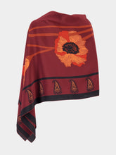 Johanna Ortiz Burgundy Rapsodia De Amapola Shawl