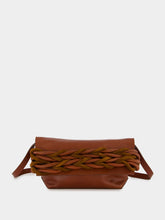 Johanna Ortiz Medium Braided Leather Bag in Brown
