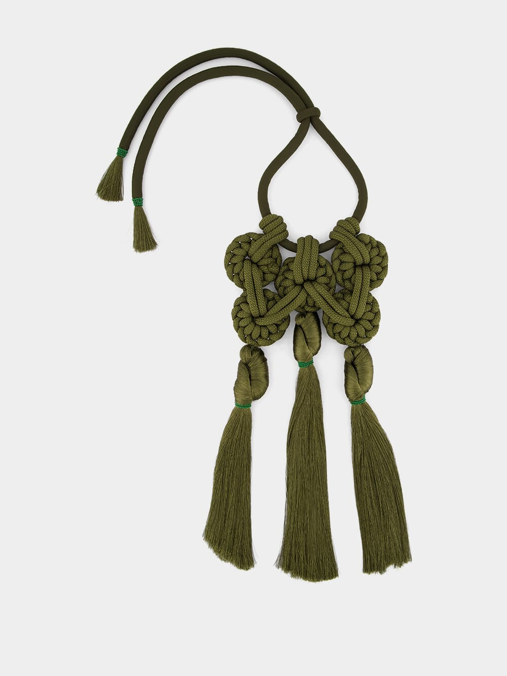 Olive Green Caribbean Direction Necklace