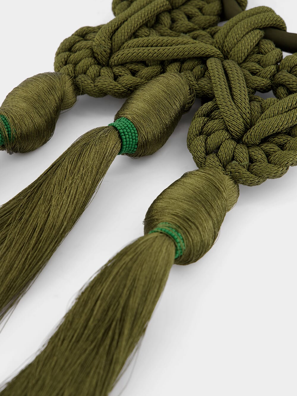 Olive Green Caribbean Direction Necklace