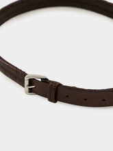 Lemaire Weaved Belt 25 in Dark Brown