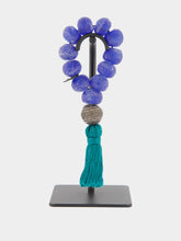 Studio Julia Atlas Blue Prayer Bead Artwork