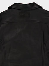 Amiri Black Vintage-Cut Leather Blouson
