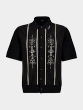 Amiri Black MA Paneled Knit Shirt