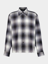 Amiri Black Oversized Flannel Shirt