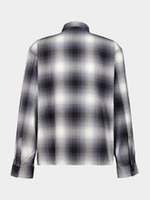 Amiri Black Oversized Flannel Shirt