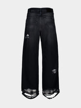 Amiri Flannel Repair Baggy Jeans