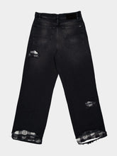 Amiri Flannel Repair Baggy Jeans
