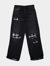 Amiri Flannel Repair Baggy Jeans