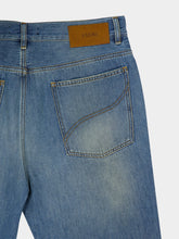 Amiri Desert Sky Slash Bootcut Jeans