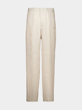 Amiri Alabaster Striped Tailored Trousers