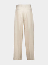 Amiri Alabaster Striped Tailored Trousers