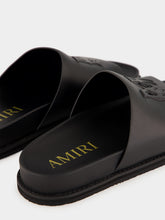 Amiri Black MA Leather Sandals