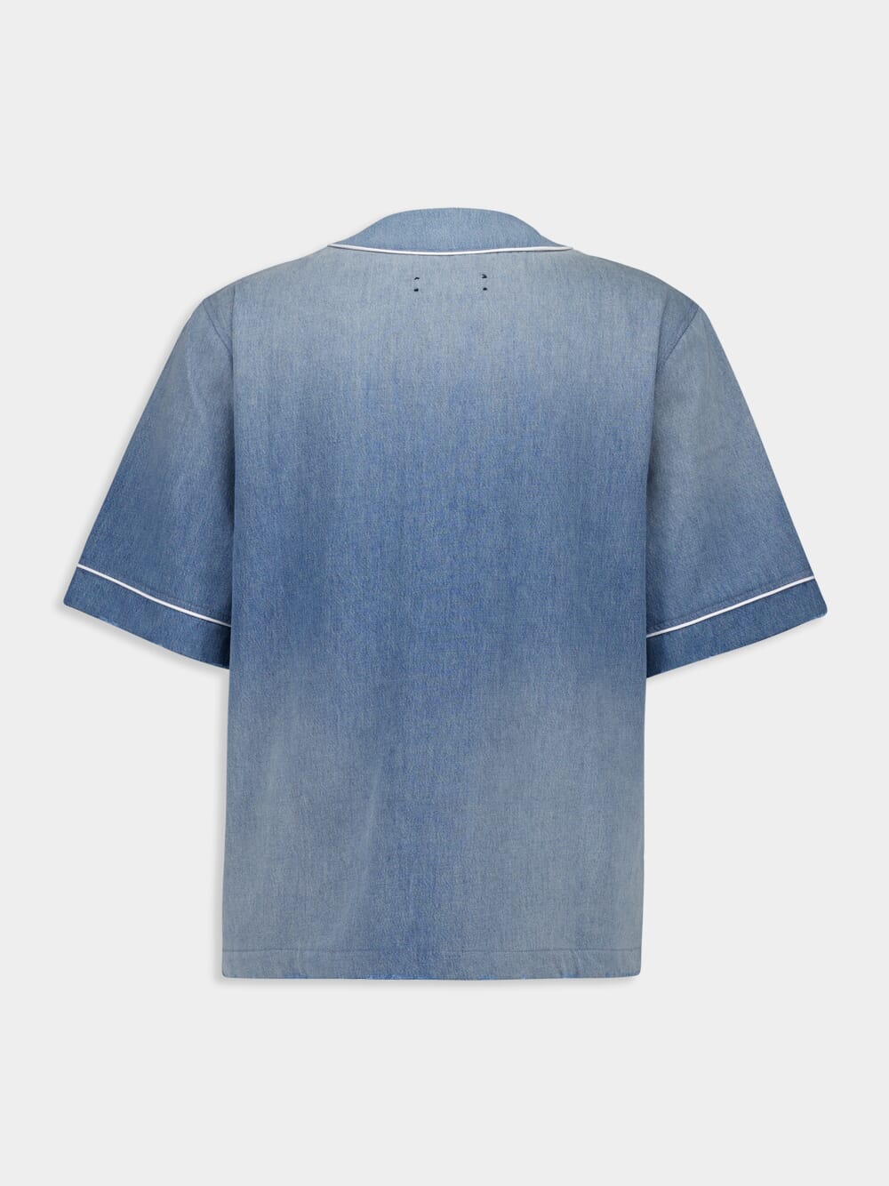 Sunfaded Denim Baseball Shirt