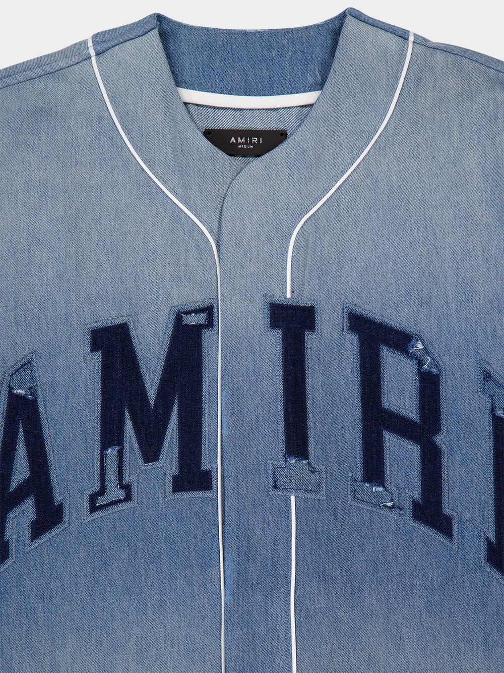 Sunfaded Denim Baseball Shirt