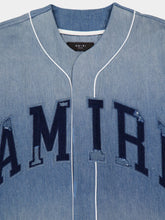 Amiri Sunfaded Denim Baseball Shirt