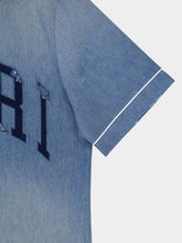 Amiri Sunfaded Denim Baseball Shirt