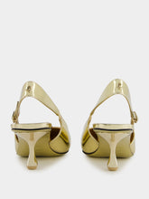 Jimmy Choo Gold Amel Slingback Pumps