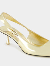 Jimmy Choo Gold Amel Slingback Pumps