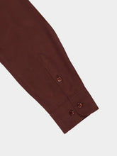 Paula Ametista Coffee Bean Silk Shirt