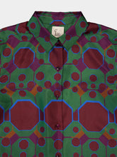 Ametista Octa Print Printed Silk Twill Shirt | PDP - Fashion Clinic