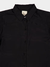 Paula Ametista Black Silk Twill Shirt