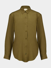 Paula Ametista Fir Green Silk Shirt