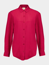 Paula Ametista Red Dahlia Silk Shirt