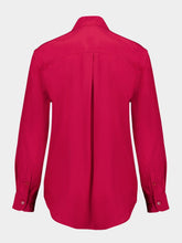 Paula Ametista Red Dahlia Silk Shirt