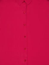 Paula Ametista Red Dahlia Silk Shirt