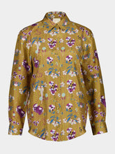 Paula Ametista Floral Psic Printed Silk Twill Shirt