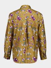 Paula Ametista Floral Psic Printed Silk Twill Shirt