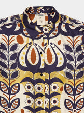 Paula Ametista Wonderland Printed Silk Twill Shirt