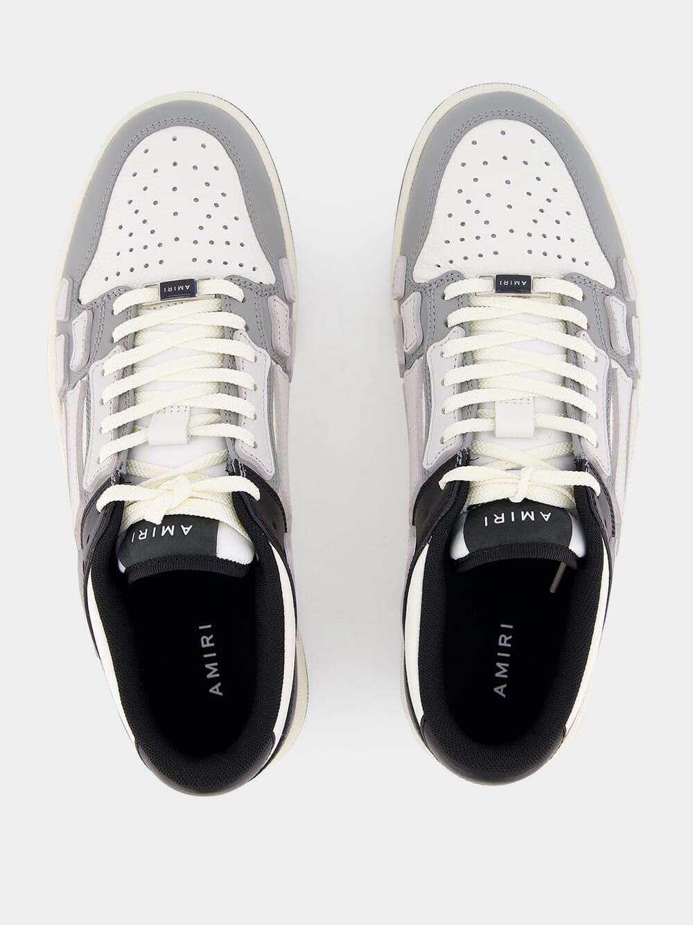 Black Leather Skel Low Sneakers