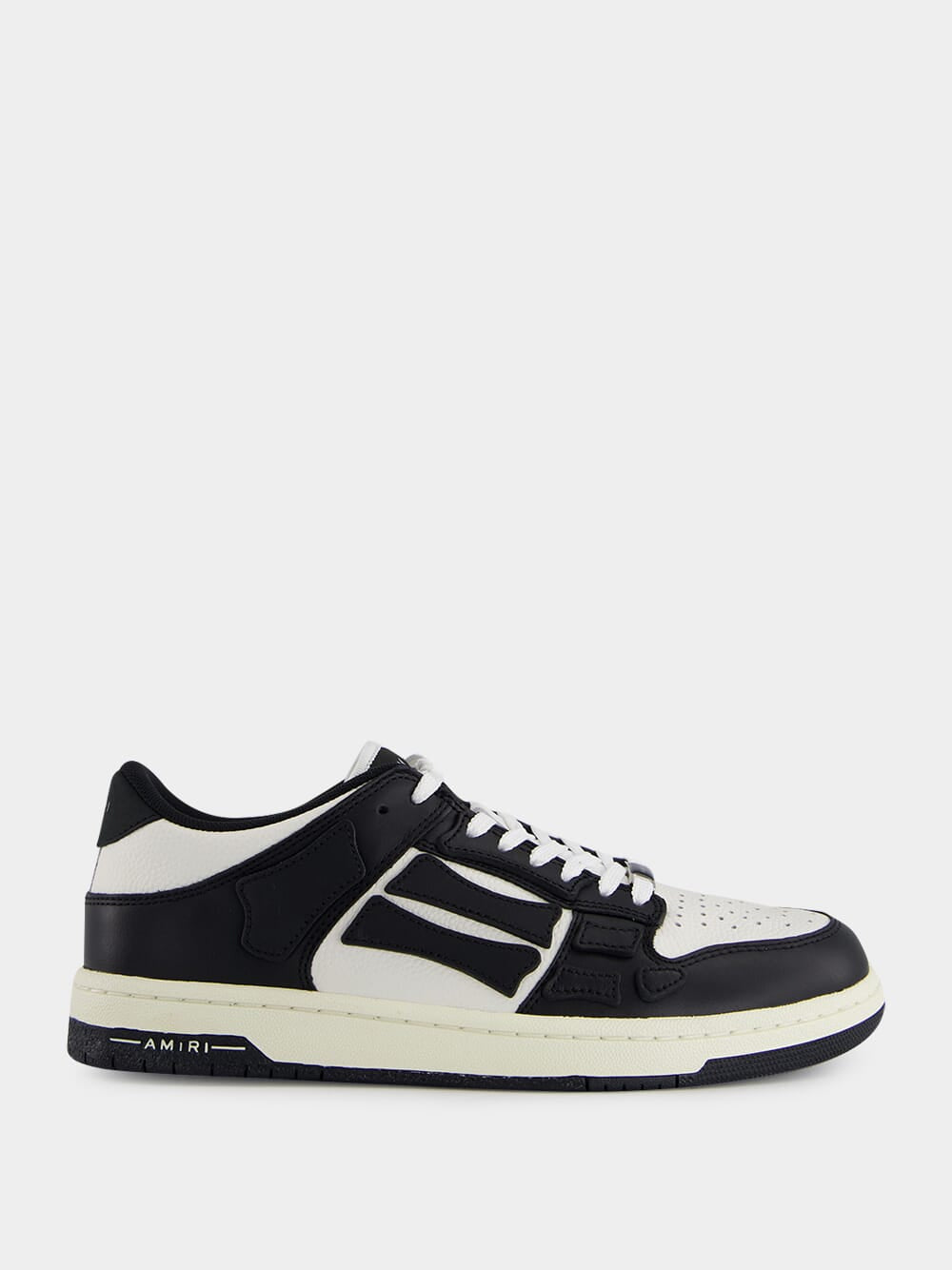 Black and White Skel Low Sneakers