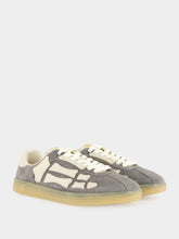 Amiri Dark Grey Pacific Bones Suede Sneakers