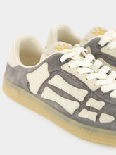 Amiri Dark Grey Pacific Bones Suede Sneakers