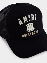 Amiri Black MA Hollywood Trucker Hat