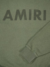 Amiri Olive Green Cotton Stencil Sweatshirt