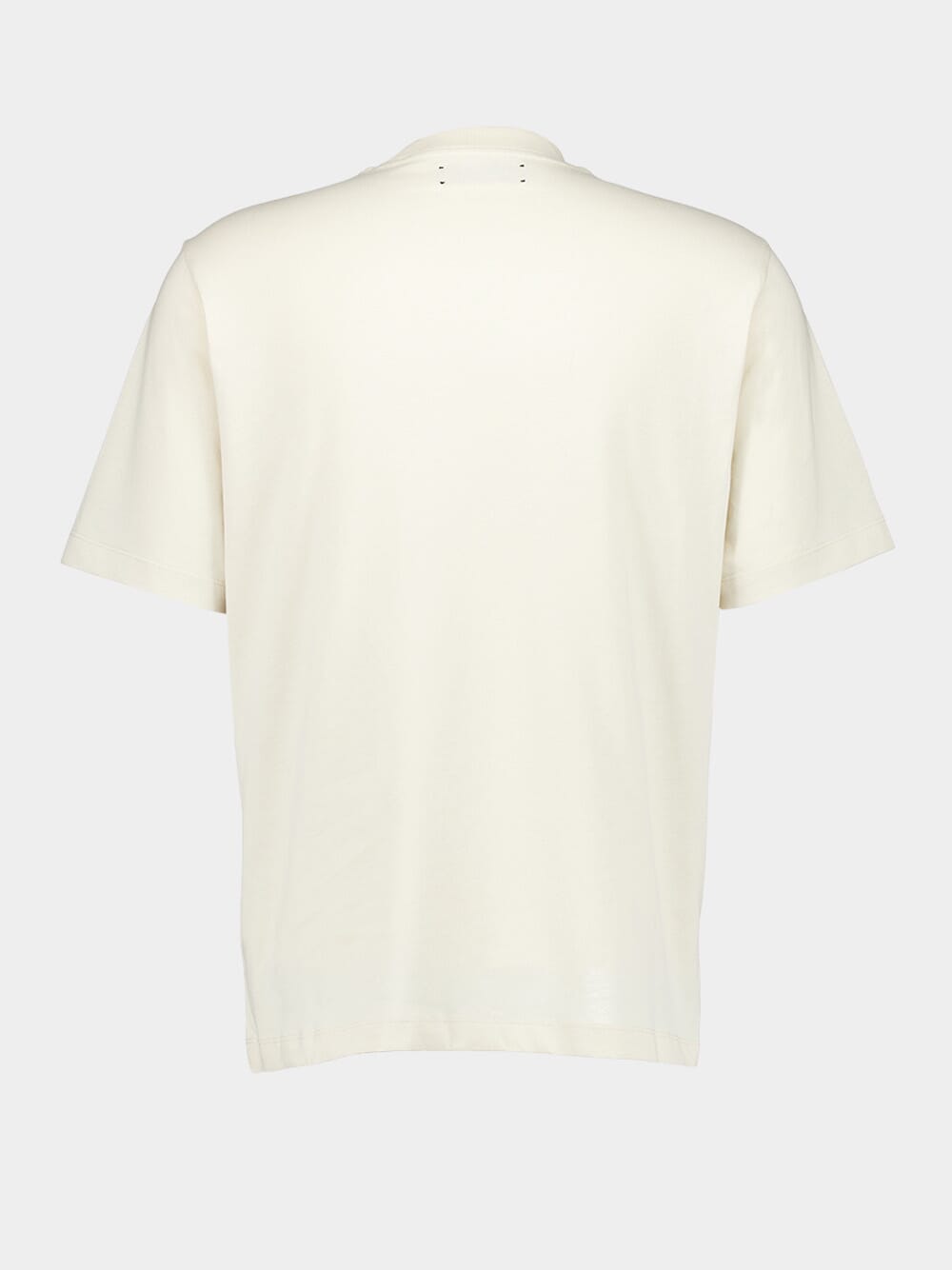 Cream Staggered Logo T-Shirt