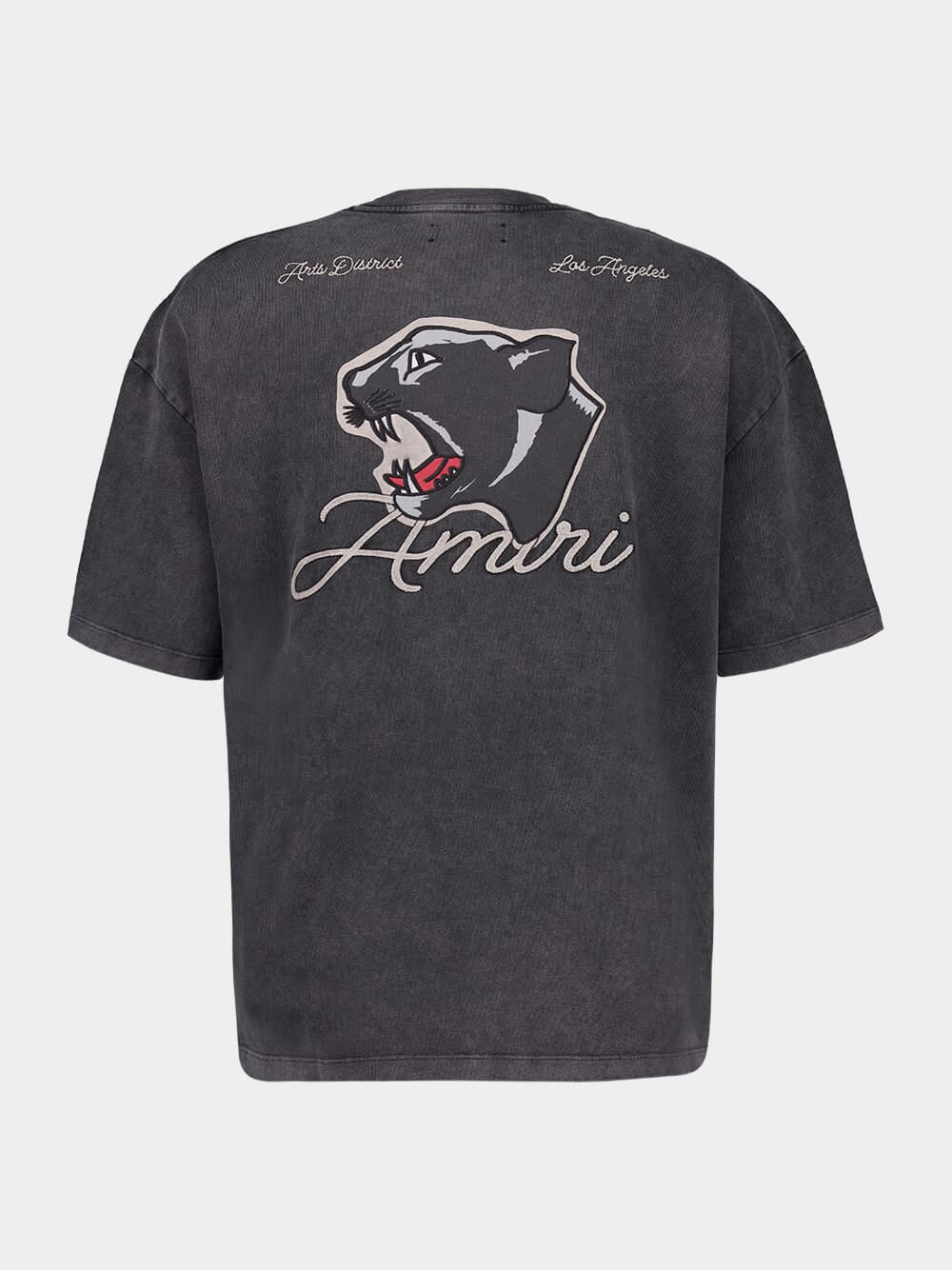 Anthracite Grey Logo Embroidered T-Shirt